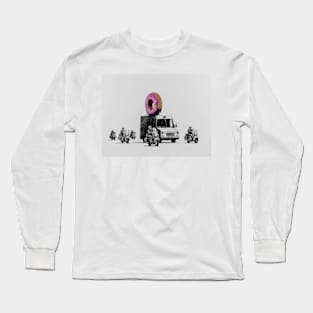 Banksy Donuts Strawberry Art Long Sleeve T-Shirt